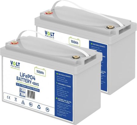 Zestaw: 2 x akumulator Volt LiFePO4 12.8V 150Ah (100A) + prostownik do akumulatorów 24V LiFePO4 20A - zdjęcie 3