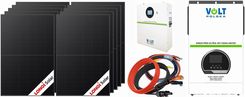 Zdjęcie Off-gridowy zestaw solarny 5200W: 10 x panele 430W + magazyny energii 100Ah + przewody do połączenia + zasilacz awaryjny Sinus PRO ULTRA-HV 11000 48V - Radzionków