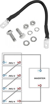 Zestaw: 4x akumulator Volt LiFePO4 12.8V 100Ah (150A) BlueTooth + balanser do zestawu akumulatorów 48V - zdjęcie 2