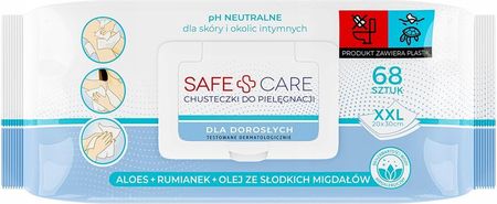 Panawit Safe&Care Chusteczki Do Pielęgnacji Dla Dorosłych XXL 68szt. - zdjęcie 2