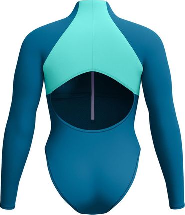 Speedo Damski Strój Kąpielowy L/S Clrblck Zip 1 Pc - zdjęcie 2