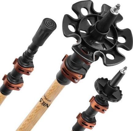 Kijki Trekkingowe Nils Bambusowe Tk8606 Regulowane 62-135cm - zdjęcie 5