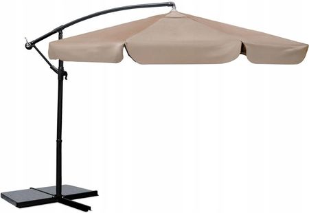 Plonos Parasol Ogrodowy Duży Składany Z Wysięgnikiem Pokrowiec 6 Segmentów 350Cm 488003 - zdjęcie 5