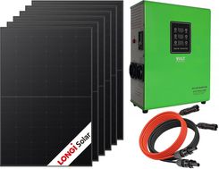 Zdjęcie Off-gridowy zestaw solarny do grzałek i bojlerów: przetwornica 230V GREEN BOOST MPPT-3000 + 6x panel fotowoltaiczny Longi Solar 430W 33V - Dąbrowa Górnicza
