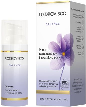 UZDROVISCO Balance Krem normalizujący i zwężający pory, 50 ml - zdjęcie 2