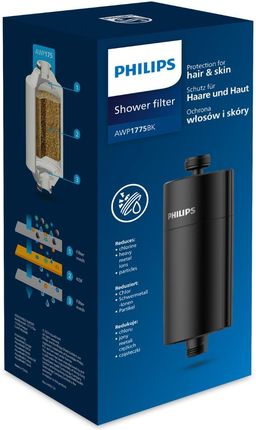 Filtr prysznicowy PHILIPS AWP1775BK w kolorze czarnym. - zdjęcie 6
