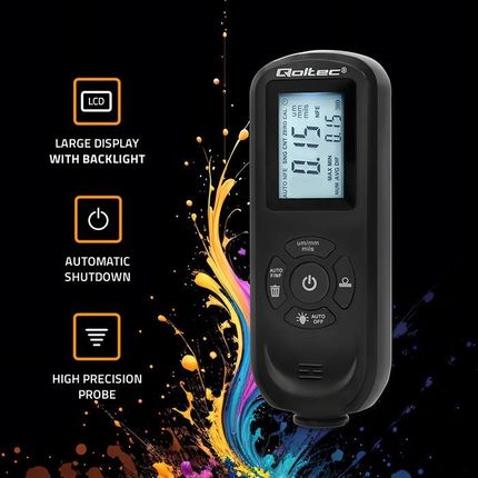 Qoltec Miernik Grubości Lakieru Z Podświetlanym Wyświetlaczem Lcd - zdjęcie 4