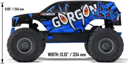 Arrma Model Na Pilot Rc Gorgon 4X2 1 10 Ara3230 Monster Truck - zdjęcie 2
