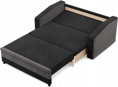 ŁÓŻKO SOFA ORION CZARNY SZARY KANAPA Wersalka Rozkładana Wygodna PIANKA - zdjęcie 4