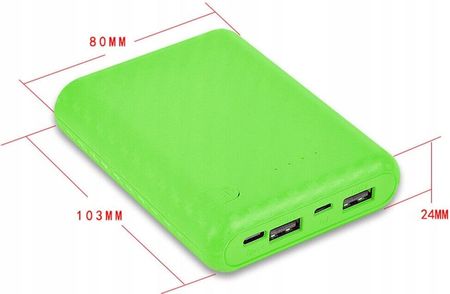 OBUDOWA NA OGNIWA BATERIE POWER BANK 4x 18650 2X USB-A QC 18W SCP 22.5W PD - zdjęcie 2
