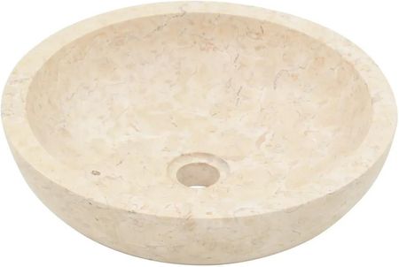 Zakito Home Szafka Łazienkowa Z Umywalkami Drewno Tekowe 132X45X75Cm Kolor Kremowy (ZH3096580) - zdjęcie 2