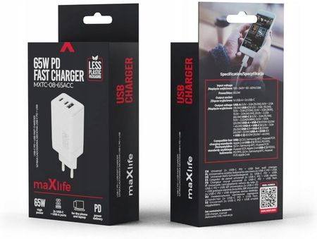 Maxlife 65W Sama Kostka Do Iphone 8 Plus - zdjęcie 2
