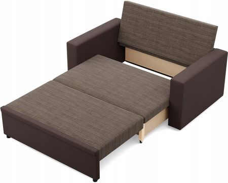 SOFA LUNA BRĄZOWA CAPPUCCINO KANAPA Wersalka Rozkładana FUNKCJA SPANIA - zdjęcie 3