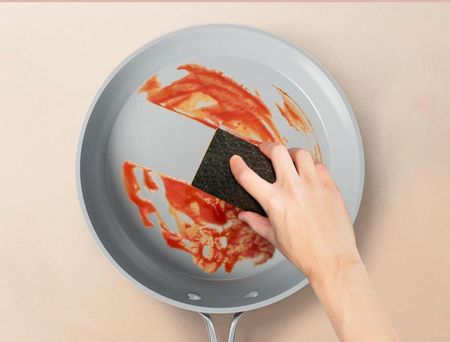 Ceramiczny zestaw garnków i patelni CIARRA CBCWSP7 4 elementy różowy - zdjęcie 4