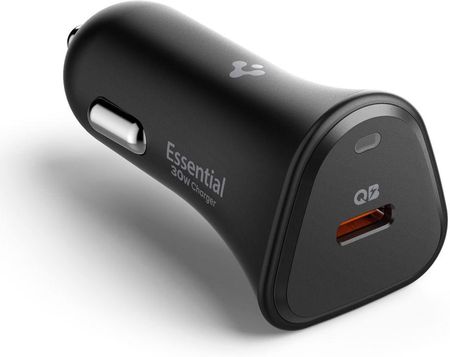 Spigen Essential Ev301 1-Port Car Charger 30W Black - zdjęcie 4