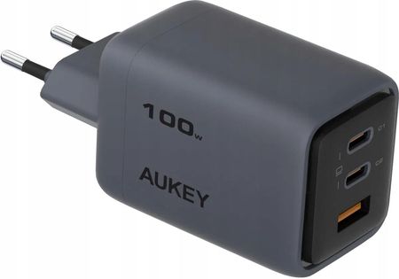 Aukey Pa-C5 Ładowarka 1Xusb I 2Xusb-C 100W Pd3.0 Gan Qc5.0 5A Pps Scp Afc - zdjęcie 2