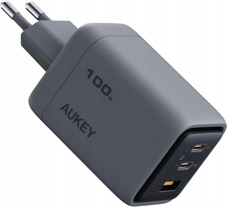 Aukey Pa-C5 Ładowarka 1Xusb I 2Xusb-C 100W Pd3.0 Gan Qc5.0 5A Pps Scp Afc - zdjęcie 3