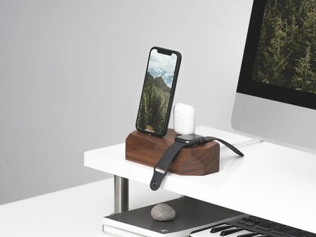 Oakywood Stacja Dokująca 3W1 Triple Dock Orzech 1 X Lightning, 1 X Usb-C - zdjęcie 4