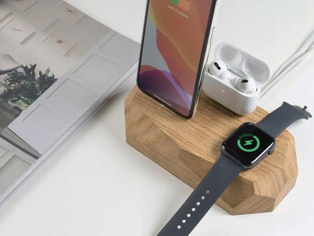 Oakywood Stacja Dokująca 3W1 Triple Dock Dąb 1 X Lightning, 1 X Usb-C - zdjęcie 4