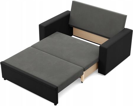 SOFA LUNA POPIEL CZARNY KANAPA Wersalka Rozkładana Wygodna FUNKCJA SPANIA - zdjęcie 3