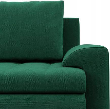 NAROŻNIK FORESTA U DUŻY ZIELONY KANAPA Rogówka Rozkładana KRONOS VELVET - zdjęcie 2