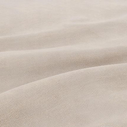 KANAPA NAROŻNIK FORESTA XXL Z OTOMANĄ BEŻOWY KRONOS VELVET - zdjęcie 4