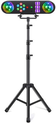LIGHT4ME MAGIC BAR 2 multiefekt świetlny na dyskotekę imprezę do klubu efekt par Magic Ball biały stroboskop UV 2x laser R/G pi - zdjęcie 2