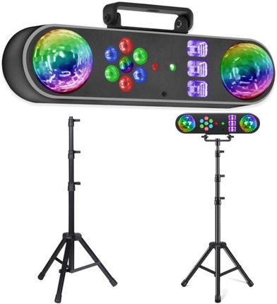 LIGHT4ME MAGIC BAR 2 multiefekt świetlny na dyskotekę imprezę do klubu efekt par Magic Ball biały stroboskop UV 2x laser R/G pi - zdjęcie 3