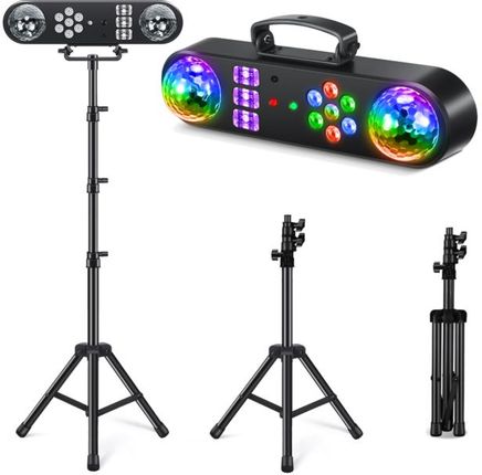 LIGHT4ME MAGIC BAR 2 multiefekt świetlny na dyskotekę imprezę do klubu efekt par Magic Ball biały stroboskop UV 2x laser R/G pi - zdjęcie 4