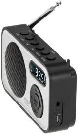 Nowoczesne Radio Cyfrowe LCD PLL AM/FM Zegar Budzik Antena Adler - zdjęcie 3