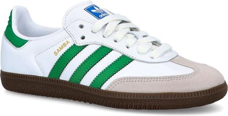 Sneakersy niskie - ADIDAS SAMBA OG BIAŁO-ZIELONE - zdjęcie 2