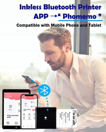 Phomemo Drukarka Termiczna M02 Mini (M02B) - zdjęcie 2