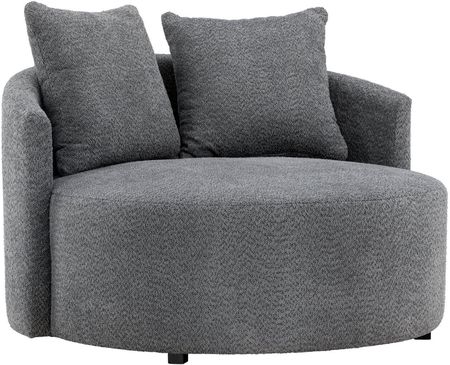 Venture Design Sofa Kelso okrągła szara boucle - zdjęcie 2