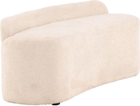 Venture Design Sofa dwuosobowa Pocatello Biała Boucle 160cm - zdjęcie 2
