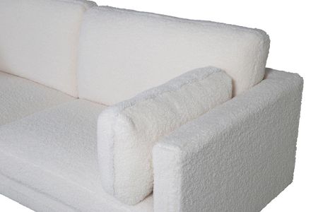 Ebuy24 Boom sofa 3 osób biały. - zdjęcie 2