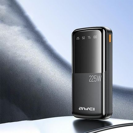 Awei Powerbank P13K 20000Mah 22 5Wczarny Black Digital Display - zdjęcie 4