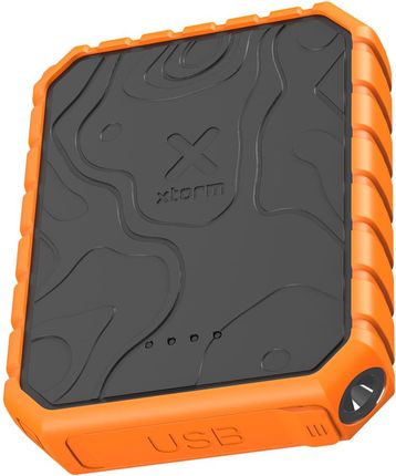 Xtorm Powerbank Z Latarką Rugged Pro 10000Mah 20W 1X Usb C Pd 2X A Qc Kabel Czarno Pomarańczowy - zdjęcie 2