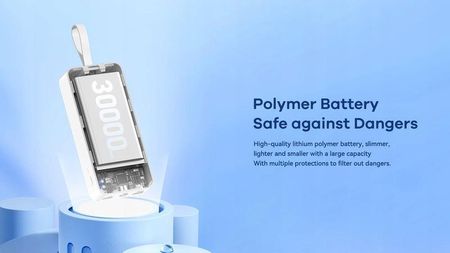 Remax Powerbank Suji Series 30000Mah Rpp 550 Pd 20W Qc 22 5W Blue - zdjęcie 4