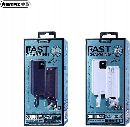 Remax Powerbank Suji Series 30000Mah Rpp 550 Pd 20W Qc 22 5W Blue - zdjęcie 5