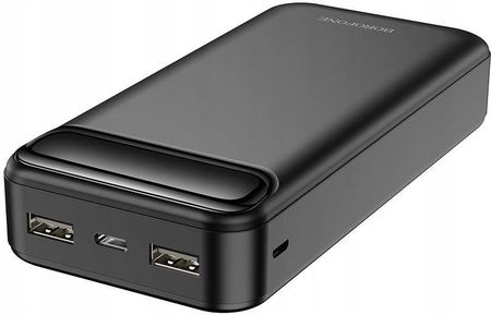 Borofone Powerbank 20000Mah 2 X Usb A 1Xusb Typ C 1 Microusb Freeway Bj14A Czarny - zdjęcie 2