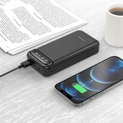 Borofone Powerbank 20000Mah 2 X Usb A 1Xusb Typ C 1 Microusb Freeway Bj14A Czarny - zdjęcie 4