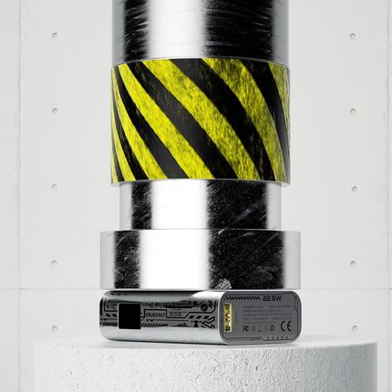 Dudao Emaga Stylowy Powerbank 10000Mah Usb A C 22 5W Srebrny - zdjęcie 3