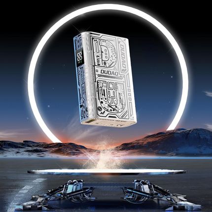 Dudao Emaga Stylowy Powerbank 10000Mah Usb A C 22 5W Srebrny - zdjęcie 2