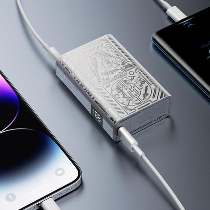 Dudao Emaga Stylowy Powerbank 10000Mah Usb A C 22 5W Srebrny - zdjęcie 4