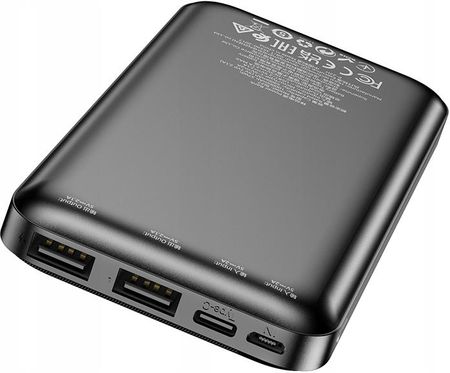 Borofone Power Bank 10000Mah Bj27 Pindar 2Xusb Czarny - zdjęcie 2