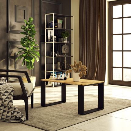 Akord Furniture Factory STOLIK KAWOWY NOX DĄB ARTISAN / CZARNY - zdjęcie 2