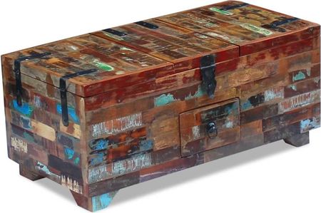 Prolenta Premium Stolik kawowy z litego drewna 80x40x35 cm - zdjęcie 2