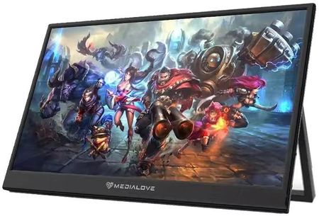 Przenośny monitor dotykowy 14” full hd 1080p stabilny stojak etui HDR IPS do telefonu do laptopa - zdjęcie 2