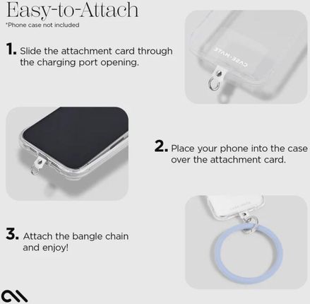 Case-Mate Phone Bangle - Brelok / bransoletka na nadgarstek do smartfona (Pale Blue) - zdjęcie 5