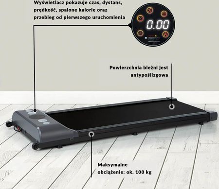 Maxmee Bieżnia Elektryczna Do 100kg 05415 - zdjęcie 3